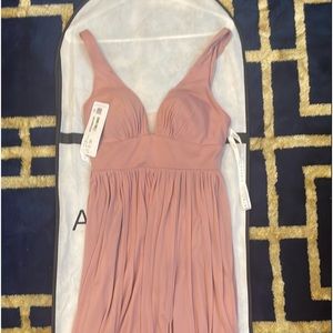 Azazie Dusty Rose Dress - Belize - Size A4